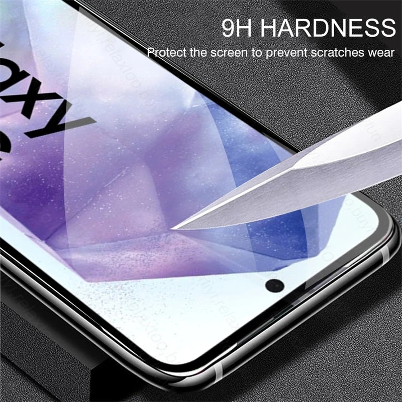 Sumsung A55 5G Case 3Pcs HD 9H Tempered Glass Screen Protector For Samsung Galaxy A55 5G Samung A 55 55A 2024 SM-A556B/DSN 6.6"