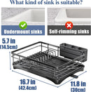 Dish Drying Rack for Kitchen Counter Large Dish Rack with Drainboard Rustproof Dish Drainer with Utensil Holder for Sink