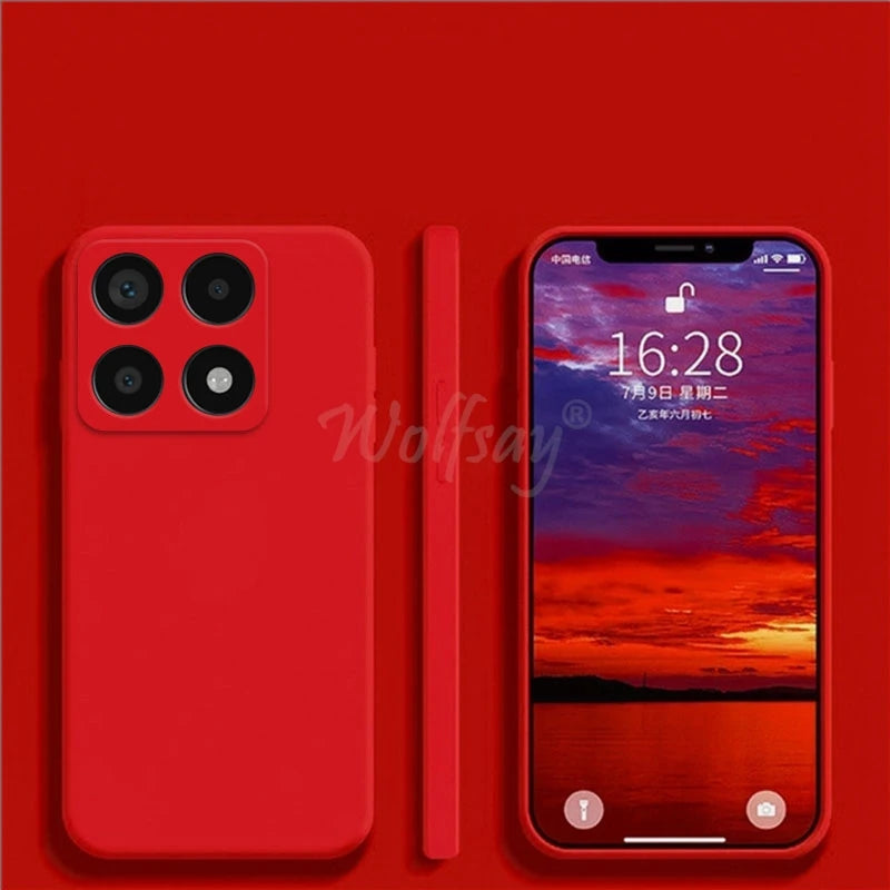 For Xiaomi 14T Pro Case Liquid Silicone Original Plain Rubber TPU Protector Case Xiaomi 14T Pro Cover TPU Shockproof Mi 14T Pro