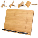 Bookends Jumon Bamboo Reading Desk Holder Sturdy Bookstand Textbooks Lightweight Portable Adjustable Book Cookbook Stand