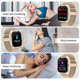 KESHUYOU New 1.83-inch Smartwatch Call Notifications Sleep Monitoring Activity Tracking Compatible with Android and iOS