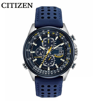 CITIZEN Blue Angel I Generation Men's Quartz Watch Radio Nightlight Sky Eagle Blue Angel Light Kinetic Energy Men's Watch AT8020