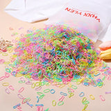 Bandas elásticas desechables de colores para el cabello para niños, diademas, coleteros, accesorios para el cabello (500 unidades, 1000 unidades) 