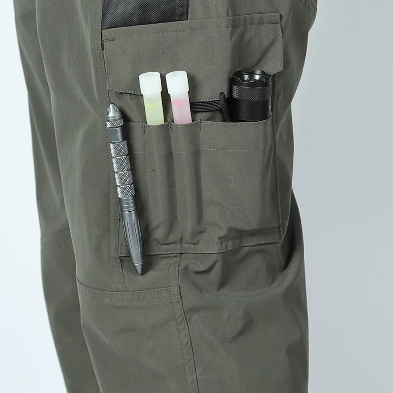 Men's Quick Dry Tactical Pants Water Resistant Outdoor Pants Lightweight Stretch Cargo Hiking Mountain Fishing Camping Pants