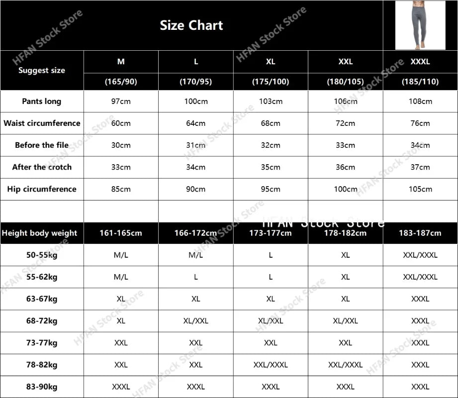 Winter Men's warm underwear cotton leggings Tight Men Long Johns Plus Size Warm Underwear Man thermal underwear for men