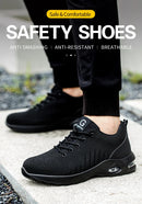 New Styles Men Safety Boots With Steel Toe Cap Anti-smash Work Sneakers Safety Shoes Men IndestructibleWork Boots Tactical Boots