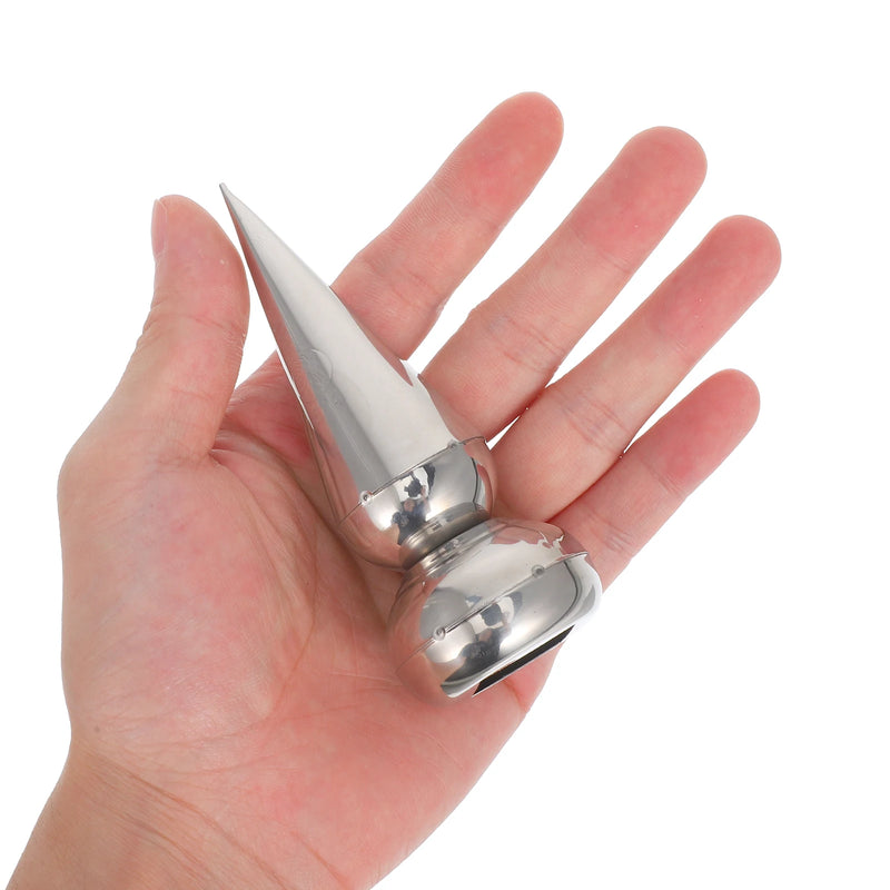 4pcs 19mm Stainless Steel Conical Toppers for Square Tubes Outdoor Garden Railings Finial Tops Garden Fence Iron Wrought Iron