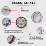 Motorcycle Digital Clock Waterproof Motorbike Stick-on Dashboard Car Clock Car Stick-On Mini Watch For Dashboard Boat Bike