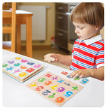 Toddler Wooden Peg 3D Puzzles Kids Toys Alphabet Montessori Education Learning Toys Great Preschool Gift for Girls and Boys
