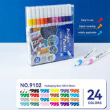 Acrylic marker pen set/12-60 colors/multi-purpose art watercolor pen/quick drying/student painting marker/stationery supplies