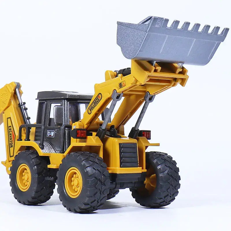 Juguetes para niños, tractor de aleación, excavadora, buldózer, grúa en miniatura, camión, modelo de vehículo agrícola de ingeniería fundido a presión, regalos para niños