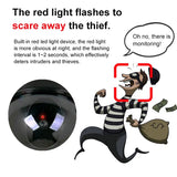 1PC Dummy Fake Camera with LED Red Light, Battery Operated, No Wiring Required, Indoor Outdoor Fake Dome Security Camera