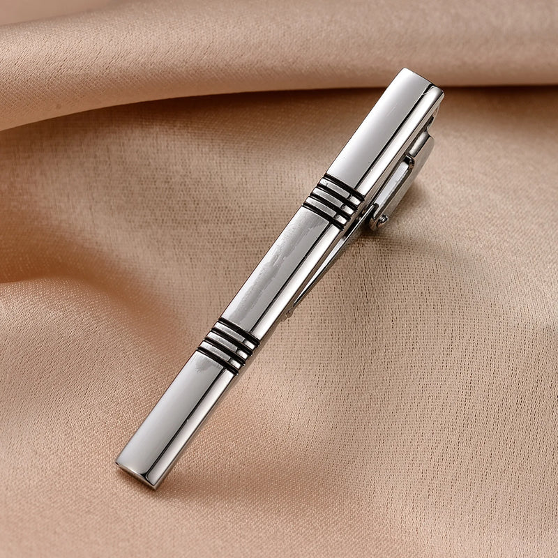 1PC Minimalist Tie Clip For Men Tie Clip To Man Shirt Business Pisa Ties Men's Cuff Tie Pins Man Fashion Jewelry Cufflink Lawyer