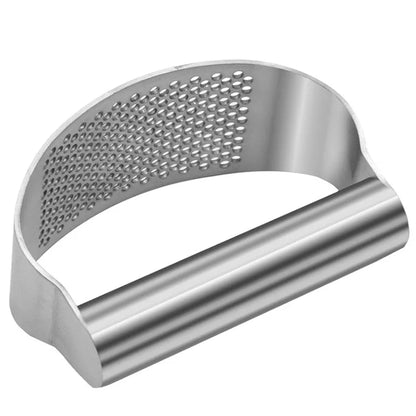 Prensa de ajo de acero inoxidable, picadora manual, herramientas curvas para picar frutas y verduras, utensilios de cocina