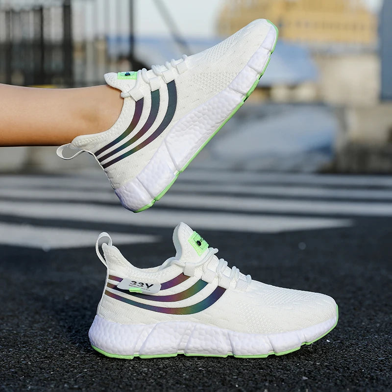 Men's Casual Sneakers Summer Breathable Sport Shoes Lightweight Outdoor Mesh Running Shoes Athletic Jogging Tennis Walking Shoes