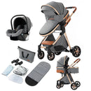 Baby Stroller Baby 3 in 1 Stroller Baby Lightweight Cars High Landscape Luxury Carriage for Newborn Travel Pram Portable Trolley
