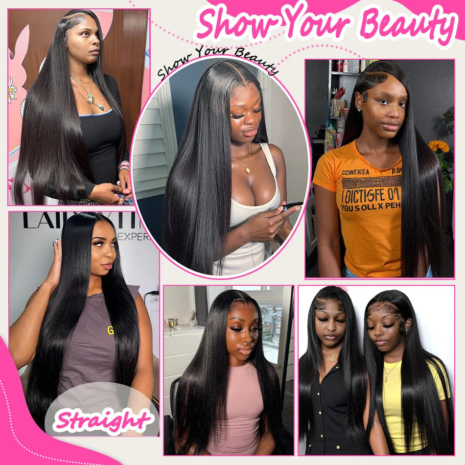 Peruca lace frontal cabelo humano liso hd - Densidade 250%