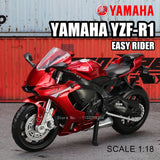 MSZ 1:18 BMW R1250 RT Police Motorcycle Alloy Model Static Die Casting Model Children's Toy Car Motorcycle Model Collection Gift