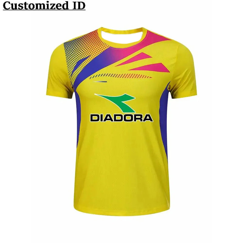 Hot Selling Fitness Short Sleeve DIADORA Badminton Sport Clothes T-shirt Comfortable Breathable Sweat Absorption Cycling Clothes