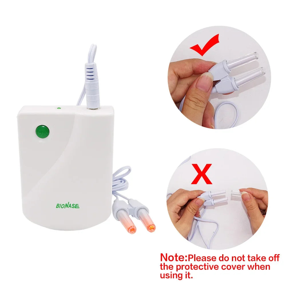 Instrumento para aliviar la rinitis, terapia para la sinusitis, máquina de masaje, fiebre del heno, lápiz láser de pulso de baja frecuencia, tratamiento nasal, atención médica