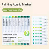 9/144 Colors Acrylic Paint Art Marker Pen DIY Painting Drawing for Card Ceramic Stone Mug Glass Fabric Clothes Art Supplies