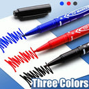 10Pcs Double Tip Permanent Markers Pens Waterproof Oily Fine Tip Black Painting Marker Graffiti Marking Pens School Supplies