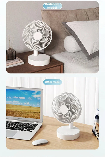 Xiaomi Youpin Fan Small White Desktop Timer Mute With Four-speed Adjustable Portable Fan Recharging Models Detachable Desk fan