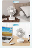 Xiaomi Youpin Fan Small White Desktop Timer Mute With Four-speed Adjustable Portable Fan Recharging Models Detachable Desk fan