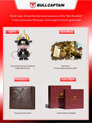 BULLCAPTAIN Fashion Big Logo Man Wallet High Quality RFID Wallet Coin Purse Compact Mini Card Holder Genuine Leather