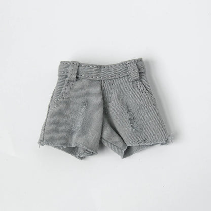 Blythe Clothing Fashion Vest Tops Denim Shorts Casual Pants Belt Multicolor for Licca Azones Ob22 24 Ker YMY Doll Accessories