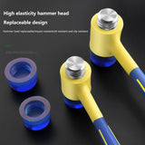 Double Headed Installation Hammer 25/30/35/40/45mm Rubber Hammer With Rubber Handle Detachable Insulated Installation Hammer