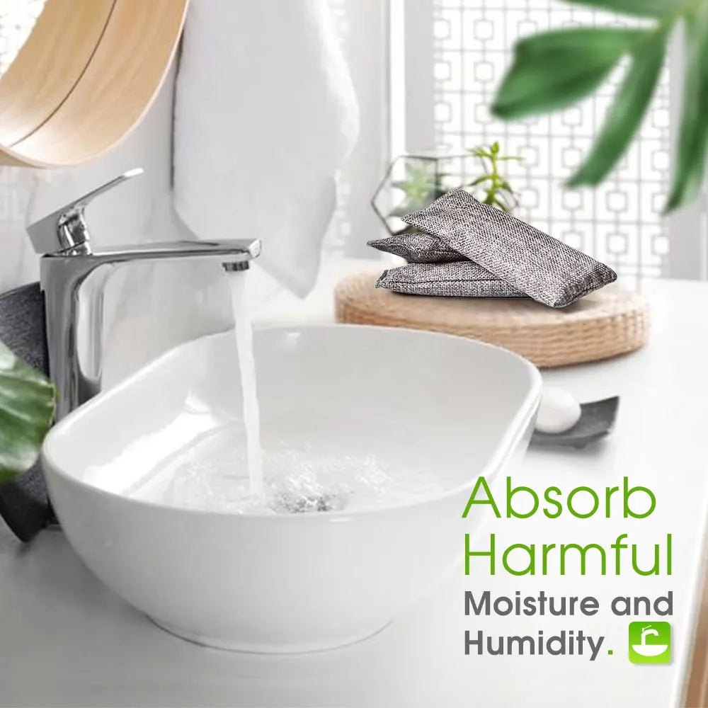 10 pçs sacos de carvão de bambu natural purificador de ar carvão ativado absorvente de odor eliminador de odor de umidade para sapatos de armário de carro