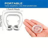 Anti-snoring Artifact, Silicone Magnetic Anti Snoring Nose Clip, Male and Female Creative Sleep Aid To Alleviate Snoring