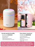 300ml Aromatherapy Diffuser Humidifier Air Purifier Car Home Use Seven-color Light Aromatherapy Essential Oil