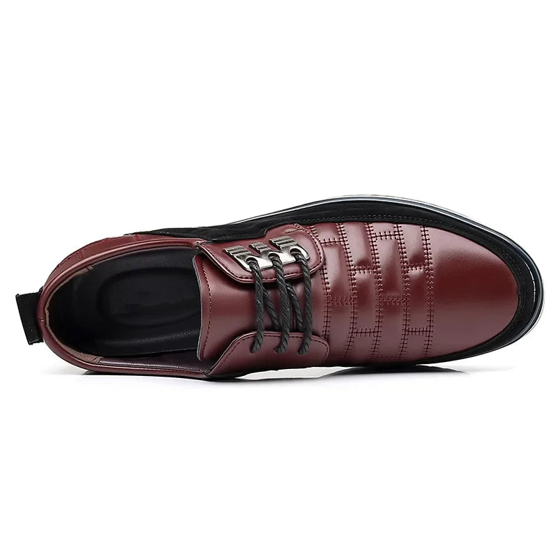 2024 Autumn Business Casual Shoes for Men Trend Classic Leather Shoes Outdoor Men Sneakers Sewing Breathable Men's Dress Shoes
