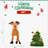 Cute Cartoon Stripes Hat for Christmas, Plush Elf Santa, Creative Türkiye Hats, Xmas Party Ornament, Decoration Props, New Year 