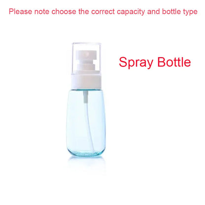 30ml 60ml Travel Spray Bottle Transparent Plastic Bottle Lotion Pump Travel Perfume Fine Mist Toner Bottles Refill Lotion Bottle