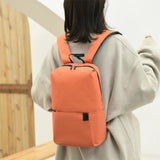 Portable Large Capacity Small Backpack Solid Color Waterproof Travel Bag Multiple Pockets Unisex School Bags Travel