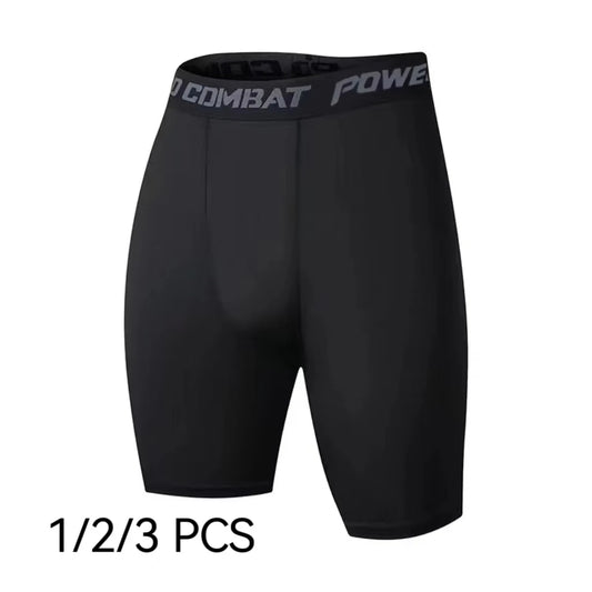 1/2/3 PCS Men Boxers Compression Shorts Sports Underwear Underpants Gym Shorts Quick-Drying Sweatpants Moisture Wicking