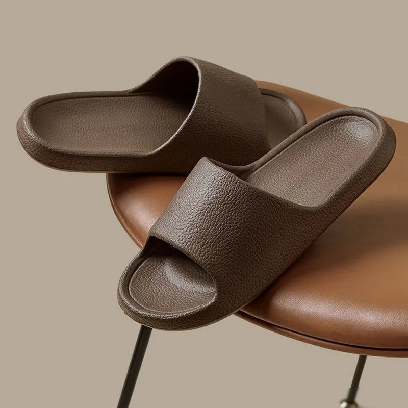 Summer Fashion Slippers Women's Shoes Cloud Slippers For Men Home Flat Sandals Massage Flip Flops Couples Bathroom Indoor Slides