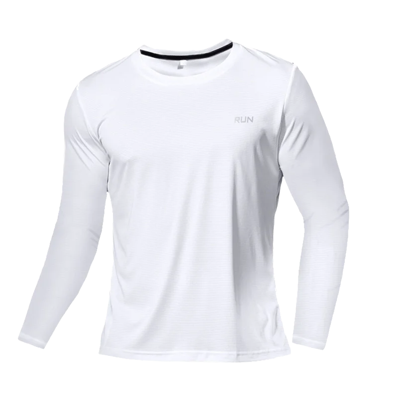 Camiseta transpirable de secado rápido, camisetas deportivas, ropa de entrenamiento, camiseta de manga larga para hombre, accesorios de gimnasio para correr de otoño, fitness para hombre.