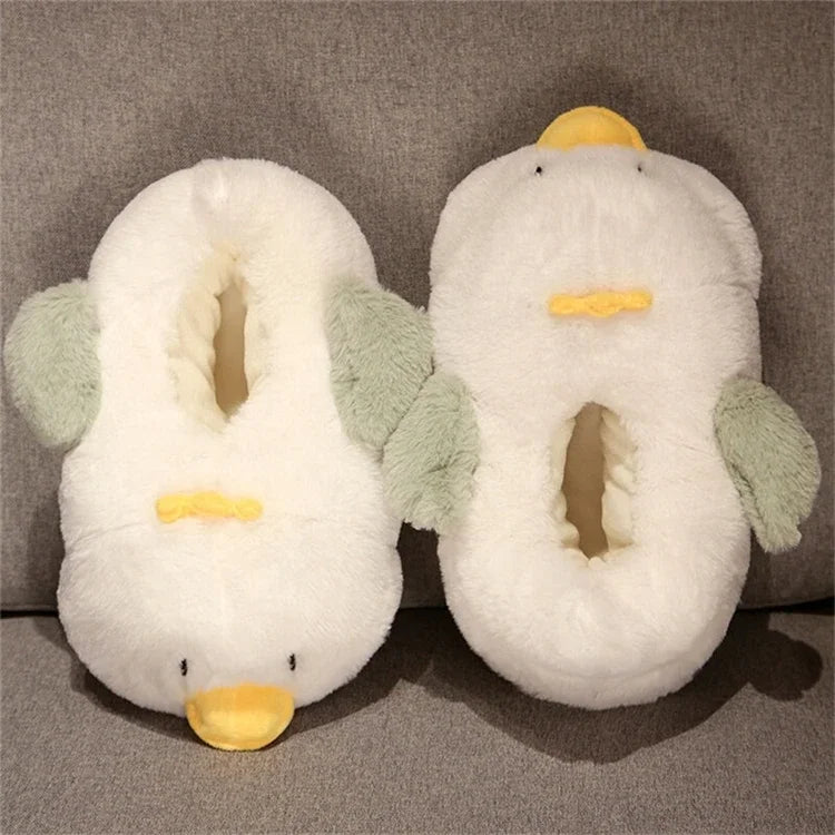 Comemore 2023 White Warm Adult Lady Plush Head Indoor Floor Women Fun Slipper Rabbit Cute New Home Slippers Cartoon Bee Design