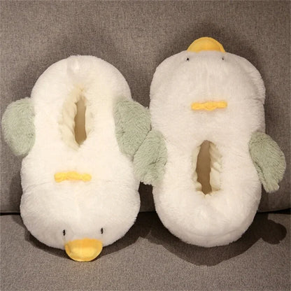 Comemore 2023 White Warm Adult Lady Plush Head Indoor Floor Women Fun Slipper Rabbit Cute New Home Slippers Cartoon Bee Design