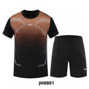 Fitness Clothes Ice Silk Quick Drying T-shirt Suit Men Short Sleeve Running Sportswear Shorts Tracksuit Gym Sports Training Sets