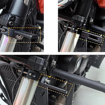 Universal Motor Light Mounting Bracket Auxiliary Light Bar Tube Clamp 22-38/38-64mm for Motorcycle Scooter Mountain Bike ATV UTV