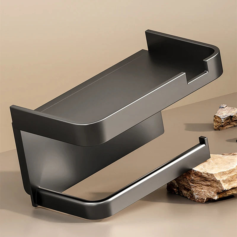 Toilet Paper Holder Plastic Storage Rack Kitchen Towel Placement Of Seasoning Bottles Bathroom Wall Roll Of Paper Phone Storage