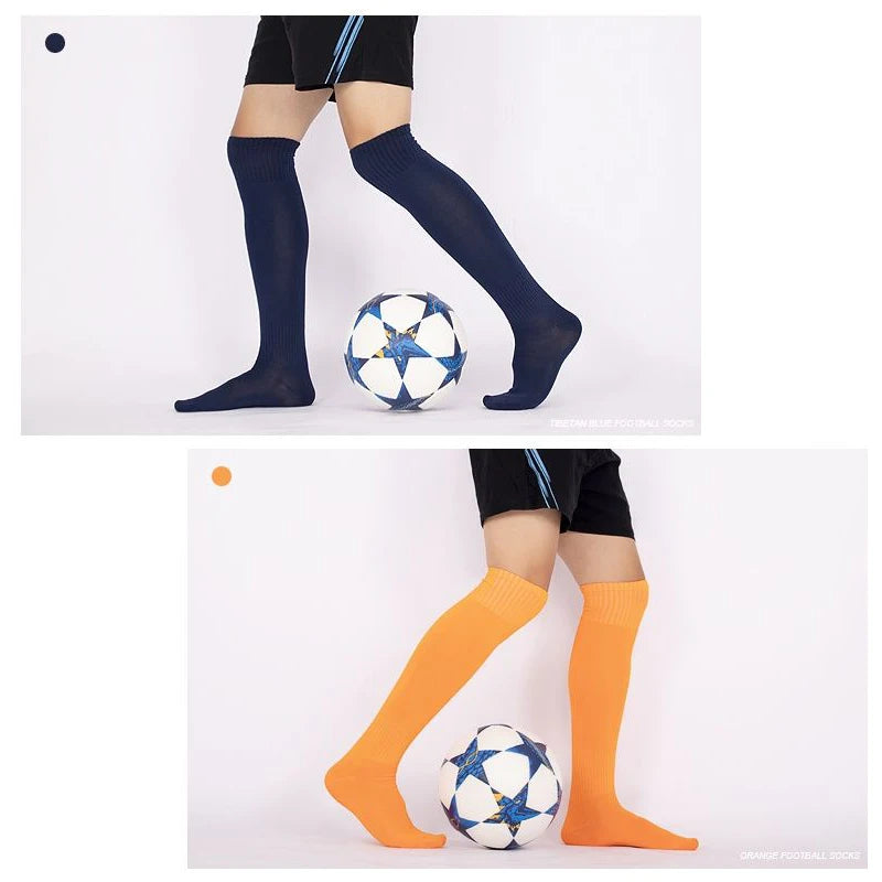 Football Soccer Socks Breathable Outdoor Sports Rugby Stockings Over Knee High Volleyball Baseball Hockey Kids Adults Long Socks