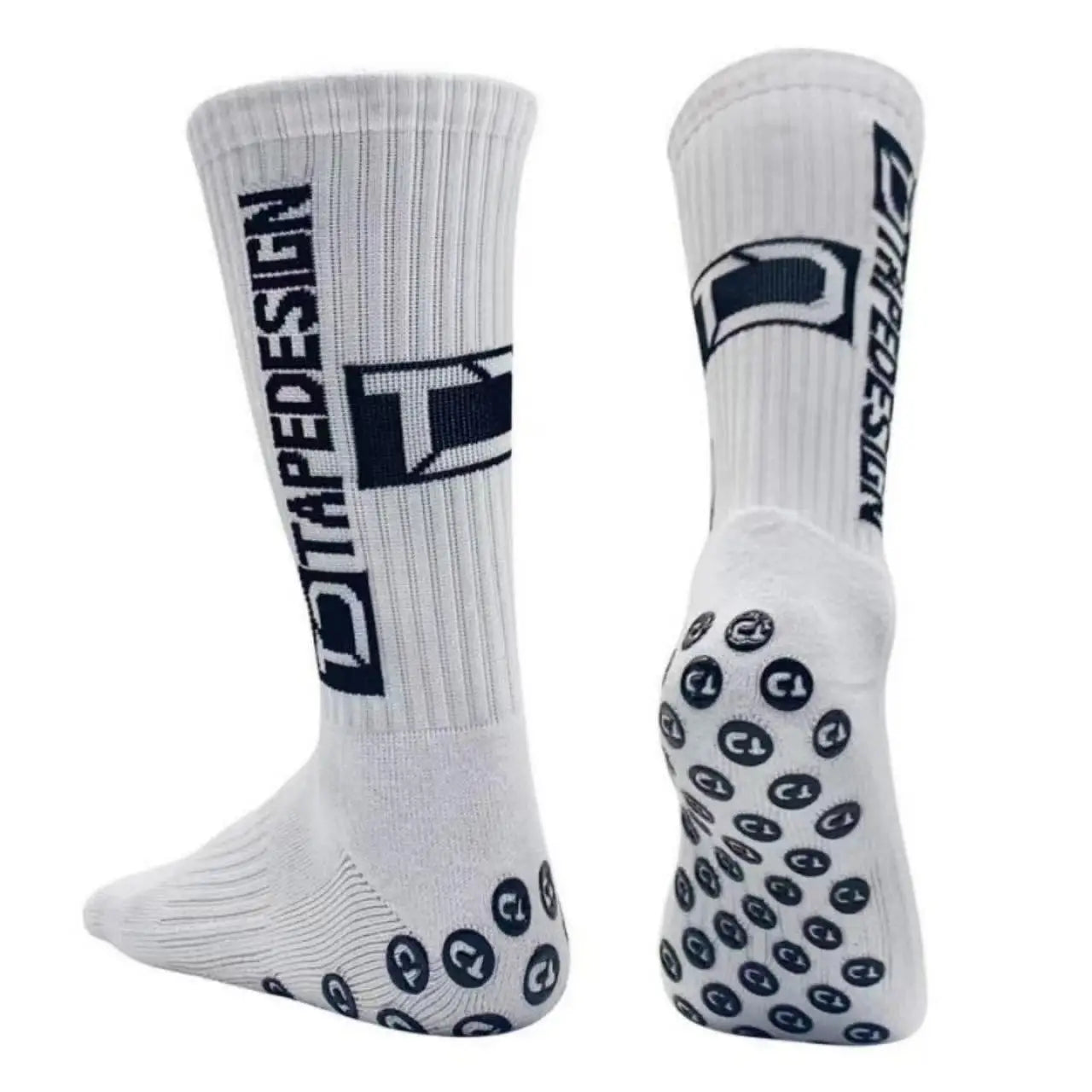 Football socks men's mid-calf striped non-slip and wear-resistant sports socks