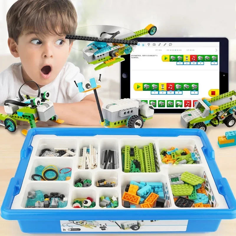 NEW Technical WeDo 2.0 Core Educational Set Building Blocks with Book DIY Parts 45300 Scratch 3.0 Children Toys Christmas Gifts