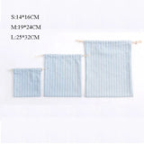 Cotton Linen Drawstring Cosmetic Bag Christmas Gift Package Makeup Storage Bags for Travel Wedding